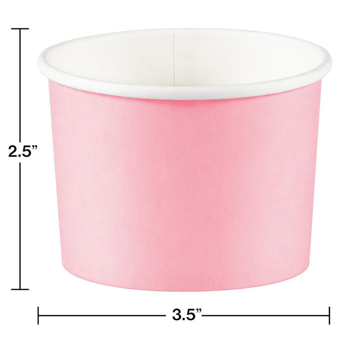 Party Decorations Classic Pink 8 oz Paper Treat Cups (8/Pkg)