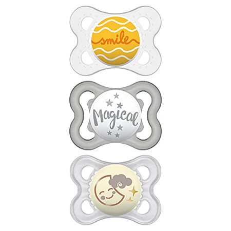 MAM Variety Pack Baby Pacifier, 0-6 Months, Unisex, 3 Pack