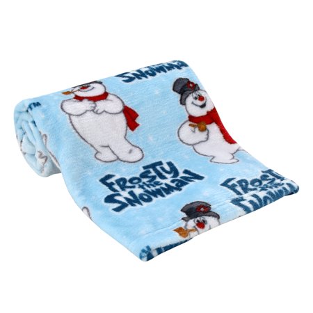 Warner Brothers Frosty The Snowman Holiday Baby Blanket