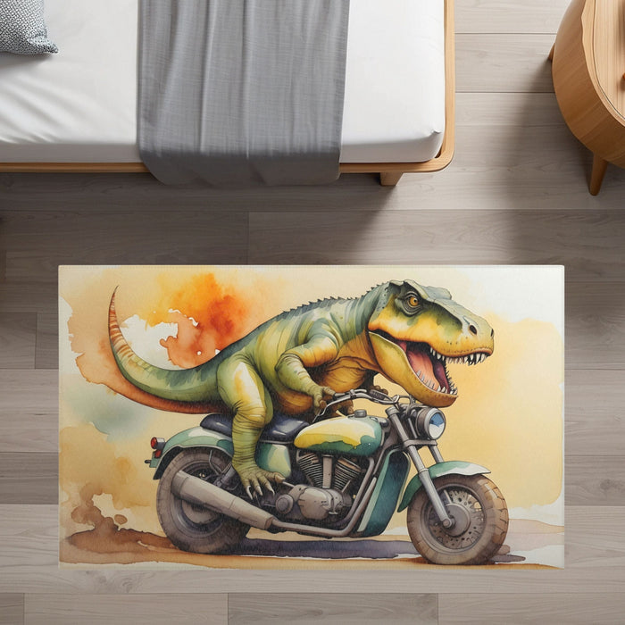 TeepeeJoy Nursery and Kids Dinosaur Area Rug - Roaring Rider Rex