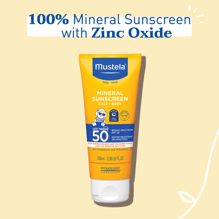 Mustela  SPF 50 Mineral Sunscreen Lotion 100ml