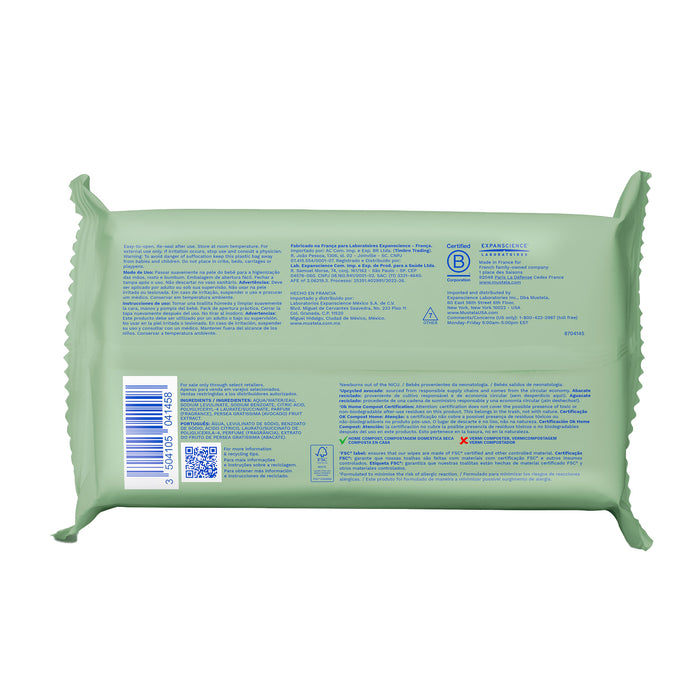 Mustela Home Compostable Wipes