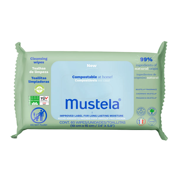 Mustela Home Compostable Wipes