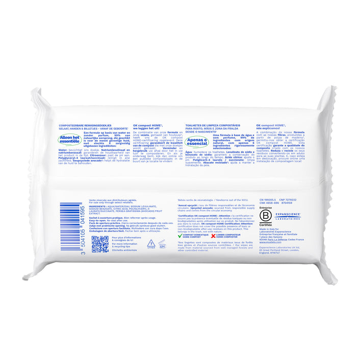 Mustela Home Compostable Fragrance-Free Wipes