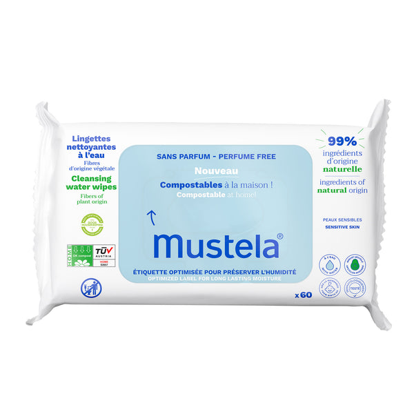 Mustela Home Compostable Fragrance-Free Wipes