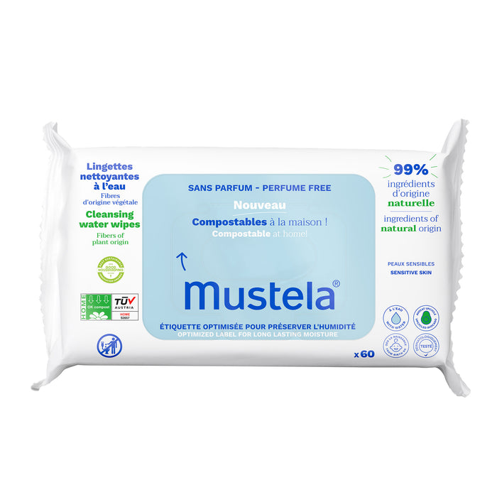 Mustela Home Compostable Fragrance-Free Wipes