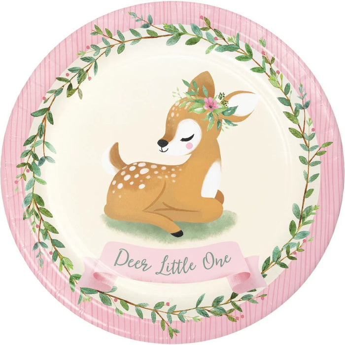 Party Decorations Deer Little One 53 Piece Birthday Party Kit for 8