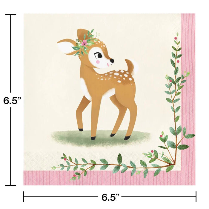 Party Decorations Deer Little One 53 Piece Birthday Party Kit for 8