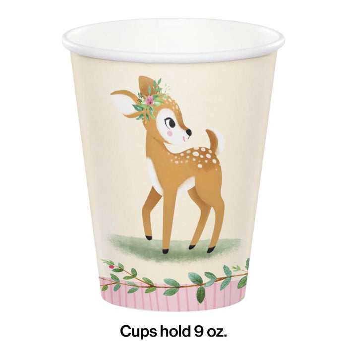 Party Decorations Deer Little One Hot/Cold Cup 9Oz. (8/Pkg)