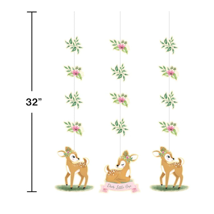 Party Decorations Deer Little One 53 Piece Birthday Party Kit for 8