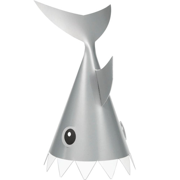 Party Decorations Shark Party Hats, 8 Count