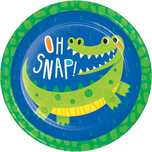 Party Decorations Alligator Party Dinner Plate (8/Pkg)