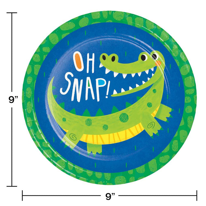 Party Decorations Alligator Party Dinner Plate (8/Pkg)