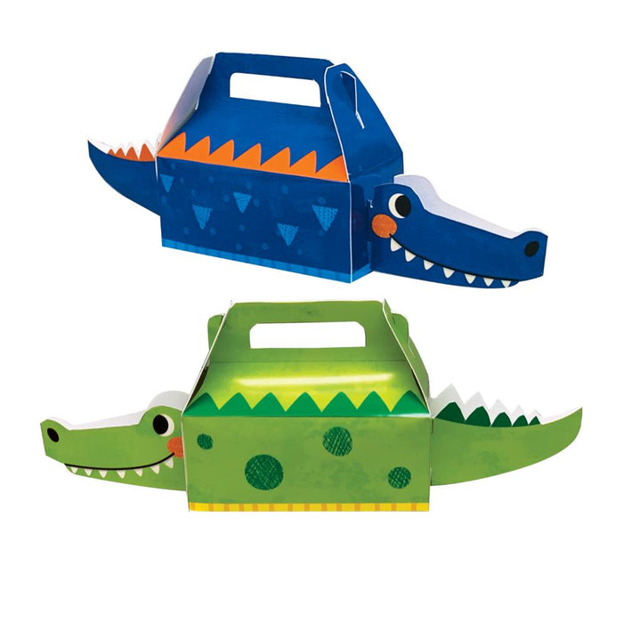 Party Decorations Alligator Party Treat Box 3D (4/Pkg)