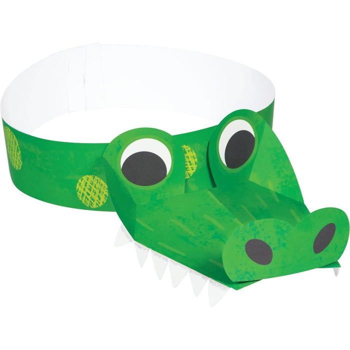 Party Decorations Alligator Party Headband Child Size (8/Pkg)