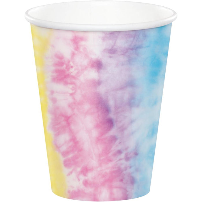 Party Decorations Tie Dye Party Hot/Cold Cup 9Oz. (8/Pkg)