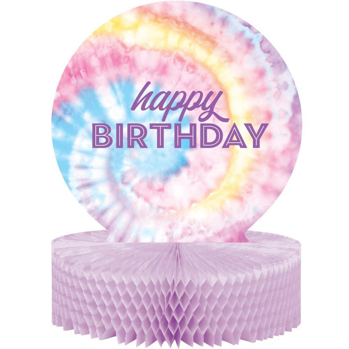 Party Decorations Tie Dye Party Happy Birthday Centerpiece