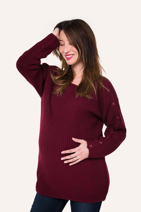 NOM Maternity Odette Maternity + Nursing Sweater