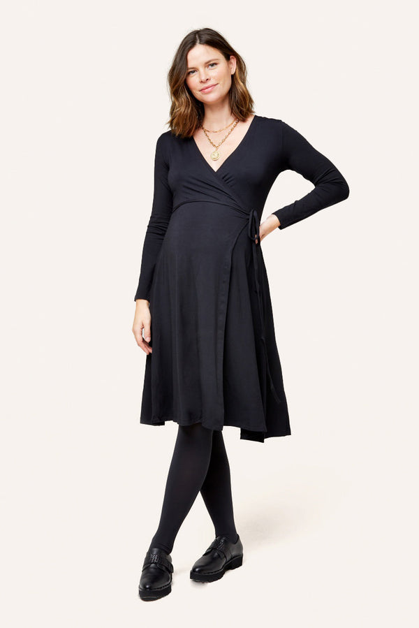 NOM Maternity Tessa Maternity + Nursing Wrap Dress