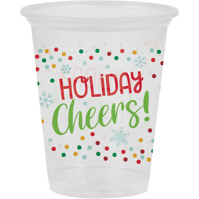 Party Decorations 16Oz Plastic Cup, Clear, 8 ct