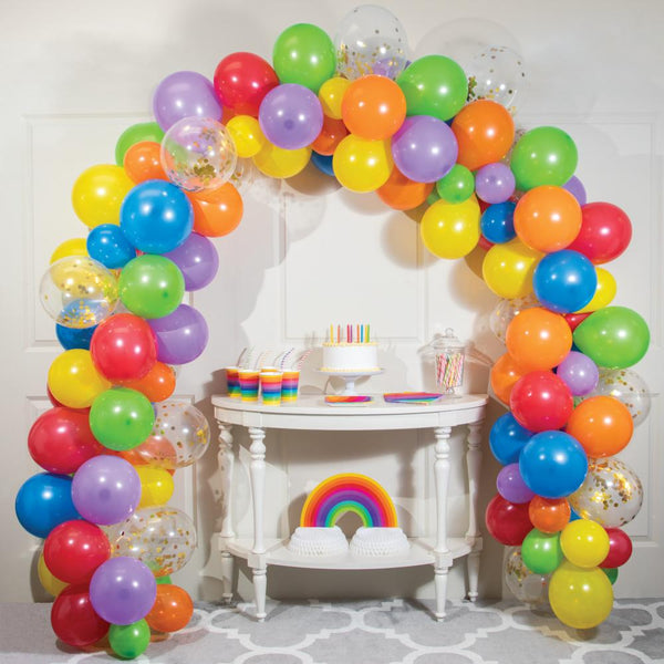 Party Decorations Rainbow Balloon Garland Kit (112/Pkg)