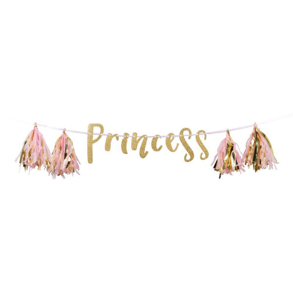 Party Decorations Glitter Princess Banner, 5 Ft.