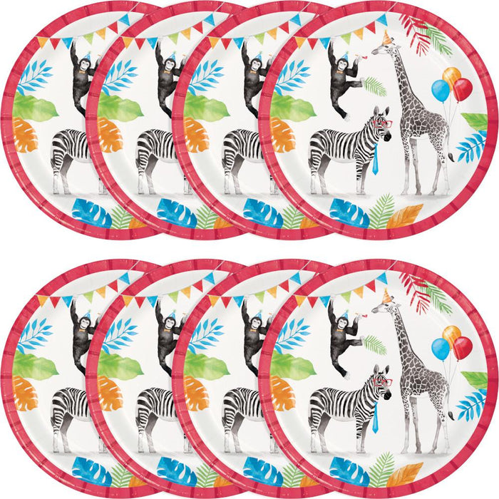 Party Decorations Party Animals Dinner Plate 8ct