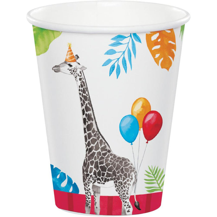 Party Decorations Party Animals Hot/Cold Cup 9oz., Assorted Designs 8ct