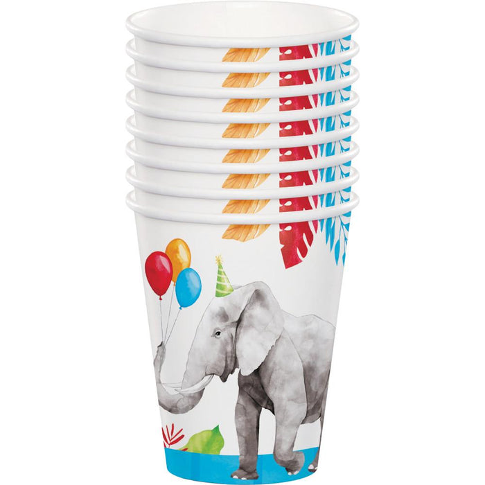 Party Decorations Party Animals Hot/Cold Cup 9oz., Assorted Designs 8ct