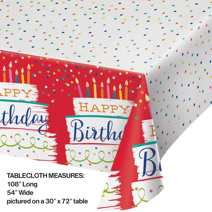 Party Decorations Festive Cake Tablecover, Paper 1ct