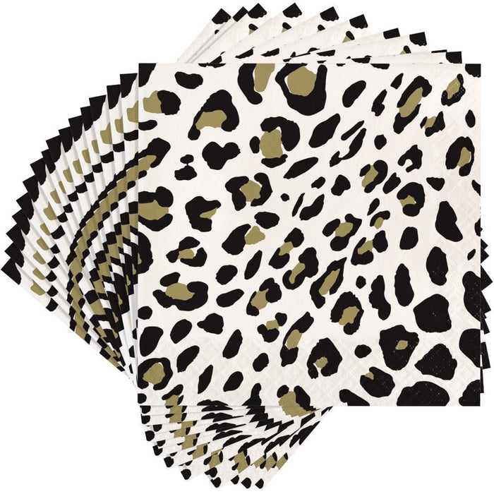 Party Decorations Leopard Beverage Napkin 16ct