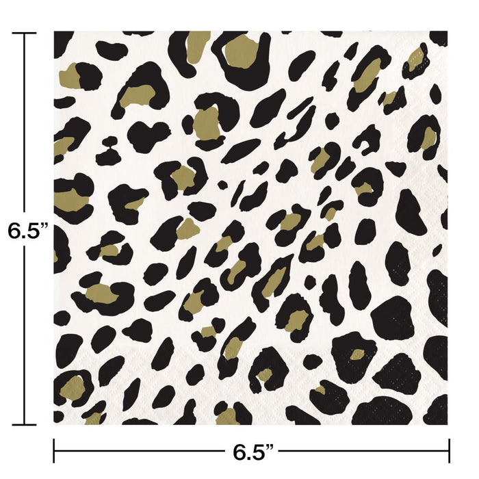 Party Decorations Leopard Luncheon Napkin 16ct