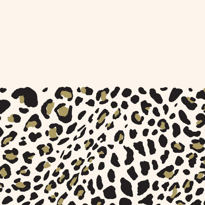 Party Decorations Leopard Print Rectangular Tablecover, Paper 1ct