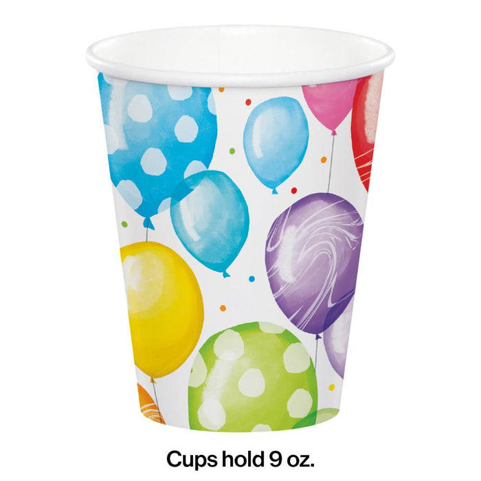 Party Decorations Balloon Bash Hot/Cold Cup 9oz. 8ct