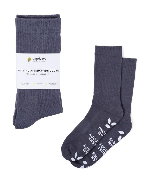 Sunflower Motherhood Birthing Affirmation Hospital Socks