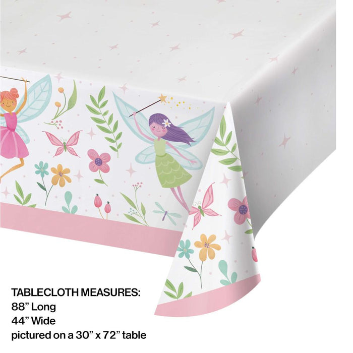 Party Decorations Fairy Forest Tablecover, Paper 54"x102" 1ct