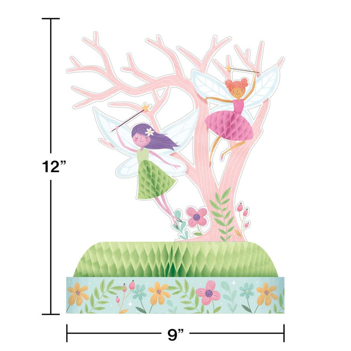 Party Decorations Fairy Forest Honeycomb Centerpiece 1ct