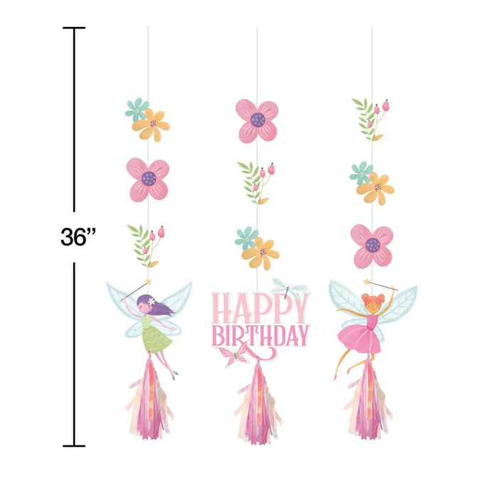 Party Decorations Fairy Forest Birthday Party Kit for 8 (47 Total Items)