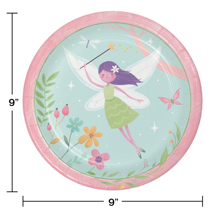 Party Decorations Fairy Forest Dinner Plate 8ct