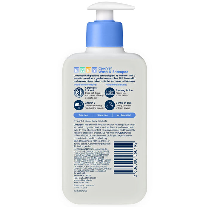 CeraVe Baby Wash &amp; Shampoo - 8 Ounce