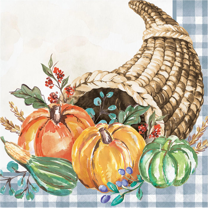 Party Decorations Decadent Cornucopia 2Ply Luncheon Napkin (16/Pkg)