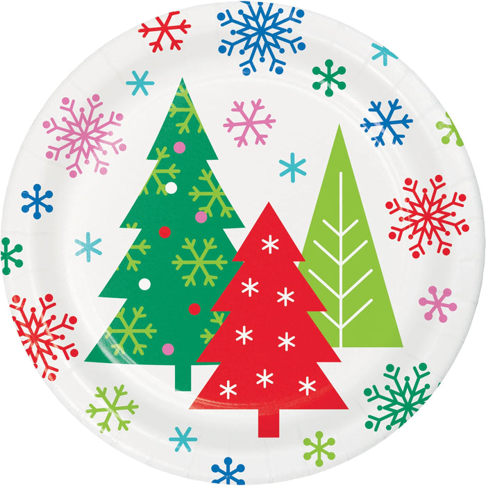 Party Decorations Merry Everything 7 Inch Paper Dessert Plate (8/Pkg)