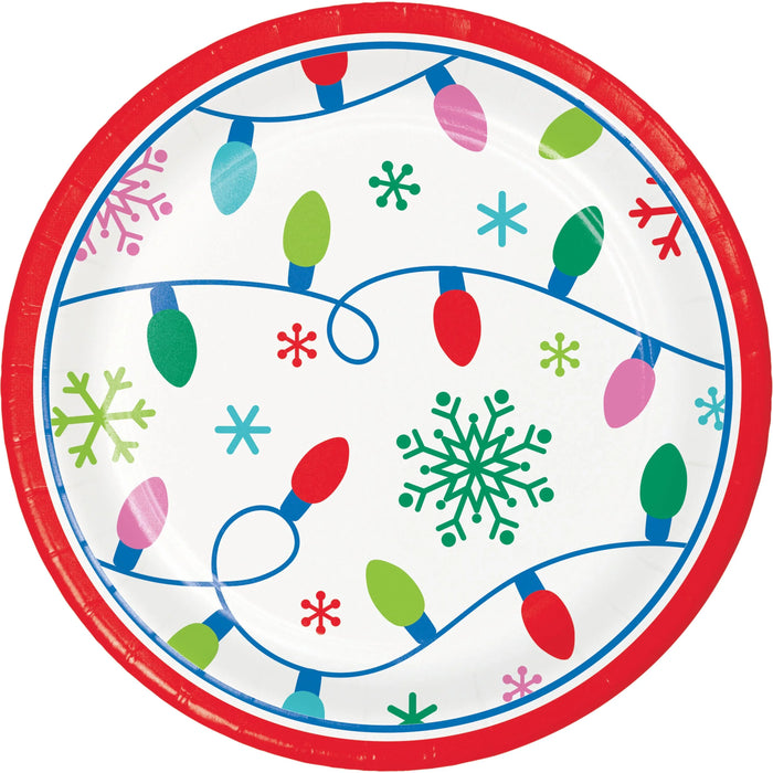 Party Decorations Merry Everything 7 Inch Paper Dessert Plate (8/Pkg)