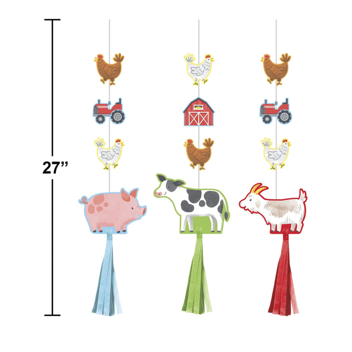 Party Decorations Farm Animals Birthday Party Kit for 8 (46 Total Items)