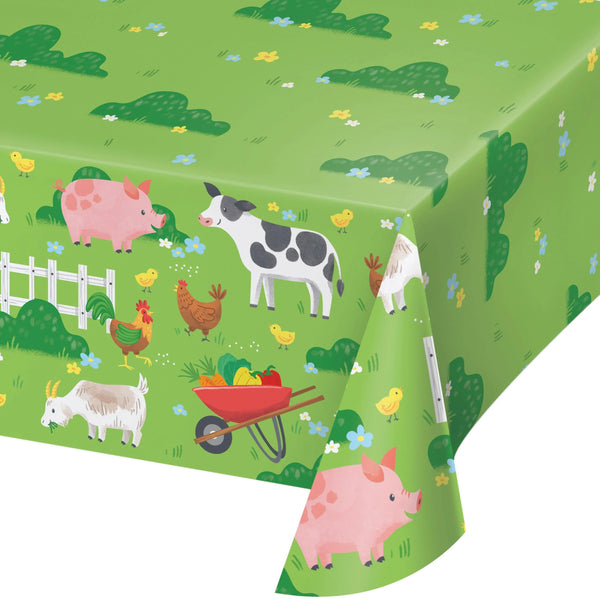 Party Decorations Farm Animals Tablecover, Paper 54