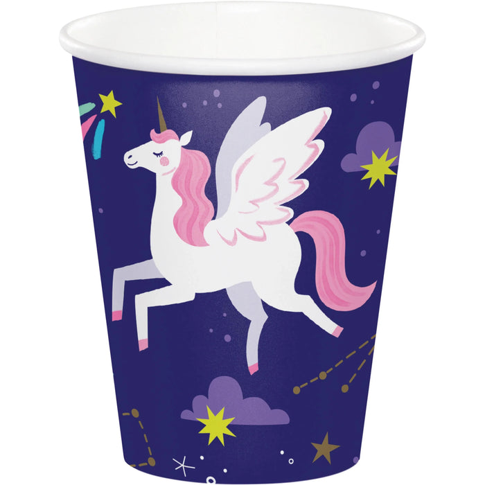 Party Decorations Unicorn Galaxy Hot/Cold Cup 9oz. (8/Pkg)