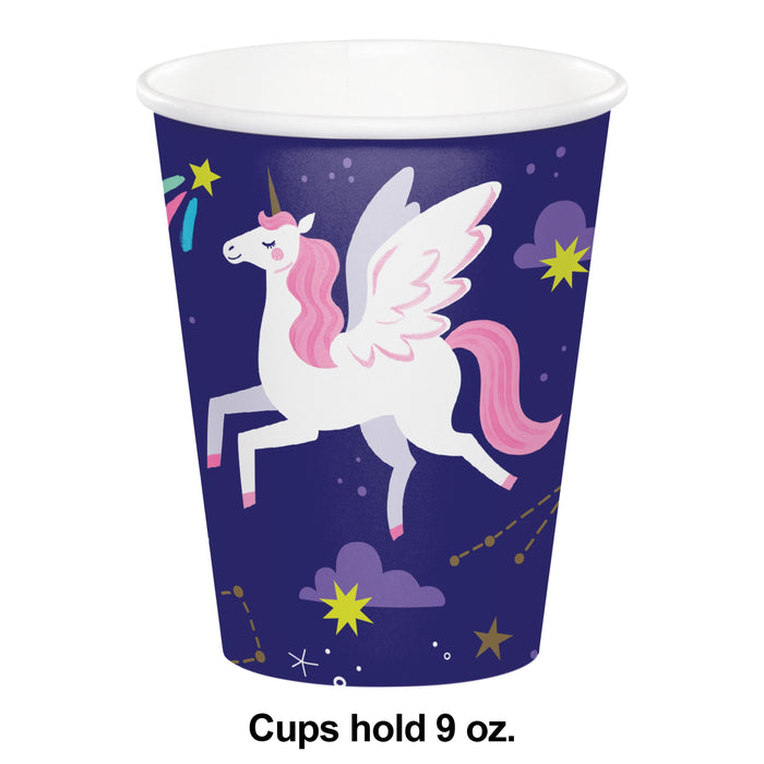 Party Decorations Unicorn Galaxy Hot/Cold Cup 9oz. (8/Pkg)