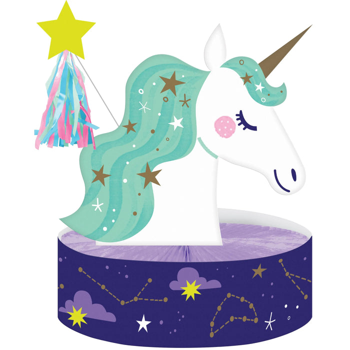 Party Decorations Unicorn Galaxy Honeycomb Centerpiece (1/Pkg)