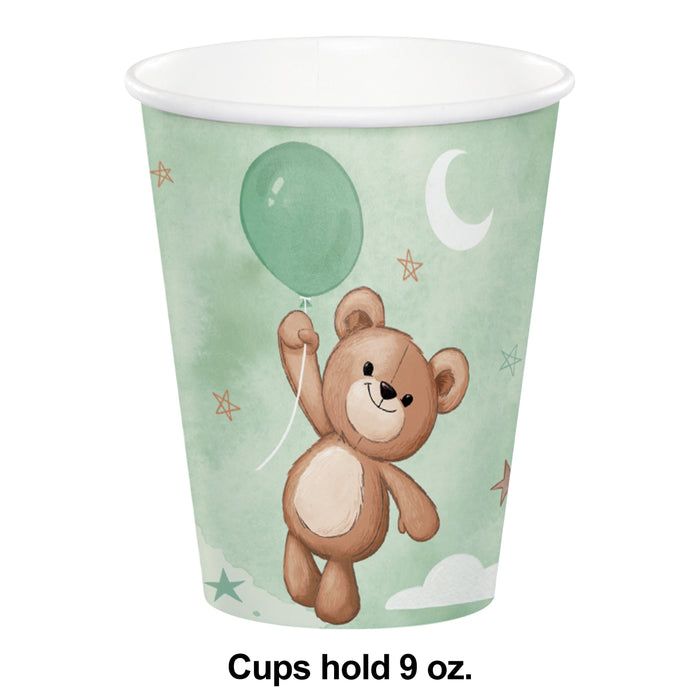 Party Decorations Teddy Bear Hot/Cold Cup 9oz. (8/Pkg)