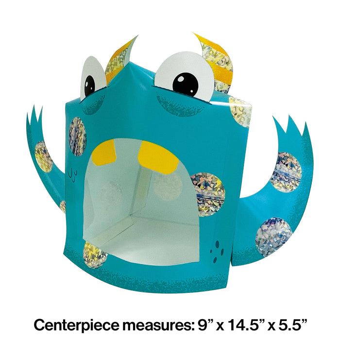 Party Decorations Monsters Centerpiece 3D, Foil (1/Pkg)